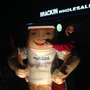 this one is dark because we had to come back later to take a picture with it